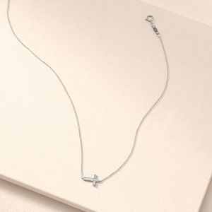 Stella & Dot GENUINE DIAMOND Covet Faith Necklace